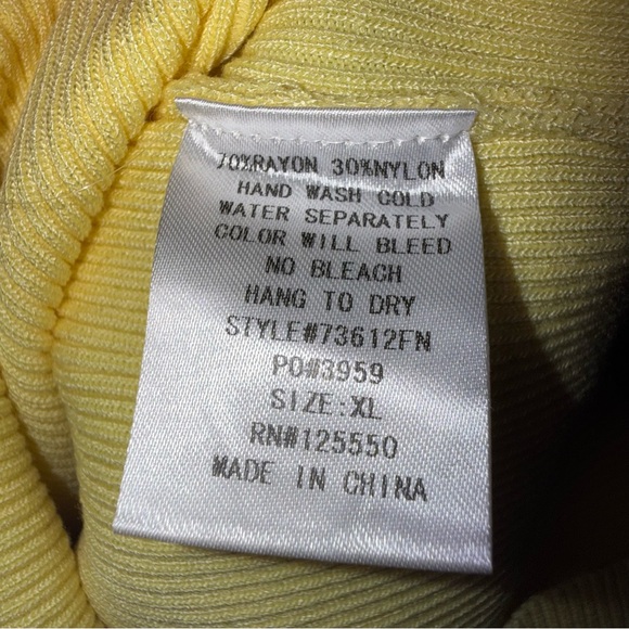 Fashion Nova – “The Rest Is Still Unwritten” Yellow Sweater Dress Size XL NWT - Picture 8 of 10